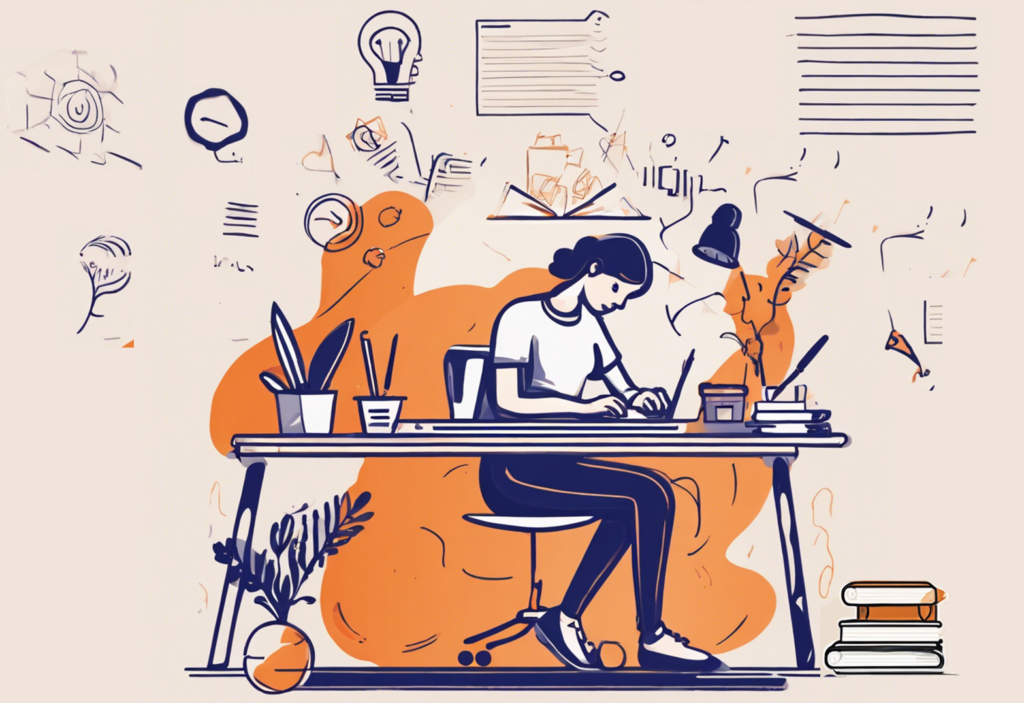 Ki generiertes Bild Frau am Schreibtisch