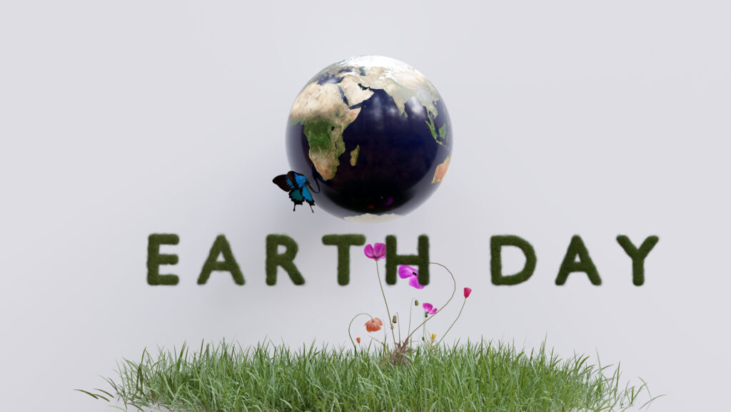 Lasst uns den Tag der Erde mit den Kindern feiern Illustration Erde zum Earth Day